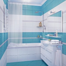 Conception de salle de bain dans les tons bleus-6