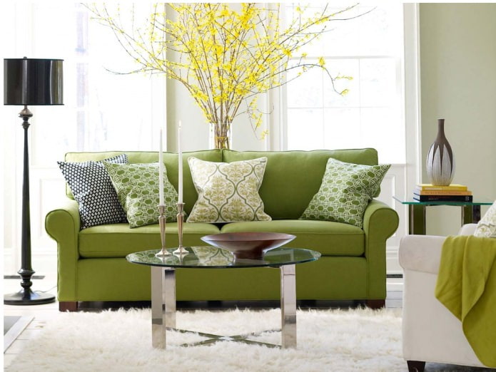 Interior verd de la sala d’estar