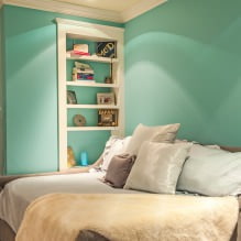 Turquoise in the interior: features, combinations, choice of finishes, furniture and decor-7