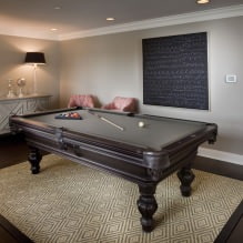 The interior of the billiard room in the house: design rules, photo-0