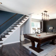 The interior of the billiard room in the house: design rules, photo-3