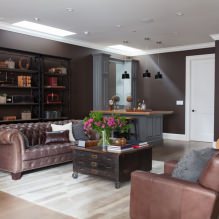 Dzīvojamās istabas dizains angļu stilā: funkcijas, foto-2