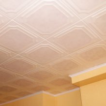 Foam tile for the ceiling: the pros and cons, the stages of gluing-13