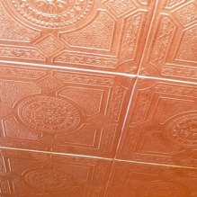 Foam tile for the ceiling: the pros and cons, the stages of gluing-4